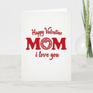 Carte de la Saint-Valentin Maman Je T'Aime