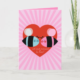 Carte de la Saint-Valentin Meant to Bee
