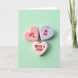 Carte de la Saint-Valentin Meilleure Amie 4 Ever
