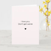 Carte de la Saint-Valentin mesquine – Je t'aime. N (Fleur jaune)