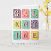 Carte de la Saint-Valentin mignonne (Fleur jaune)