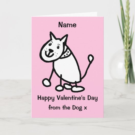 Carte de la Saint-Valentin Mignonne de la Part du (Devant)
