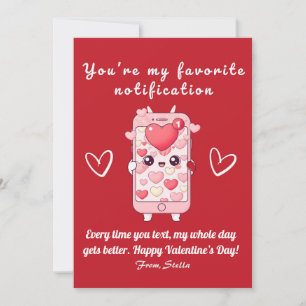 Carte de la Saint-Valentin mignonne et drôle   Tél