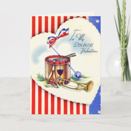 Carte de la Saint-Valentin militaire américaine ré (Devant)
