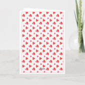 CARTE DE LA SAINT-VALENTIN MINI CŒURS (Dos)