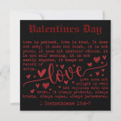Carte de la Saint-Valentin Mini Flat Gothique Amou (Devant)