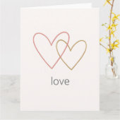 Carte de la Saint-Valentin minimaliste (Fleur jaune)