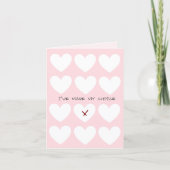 Carte de la Saint-Valentin minimaliste (Devant)