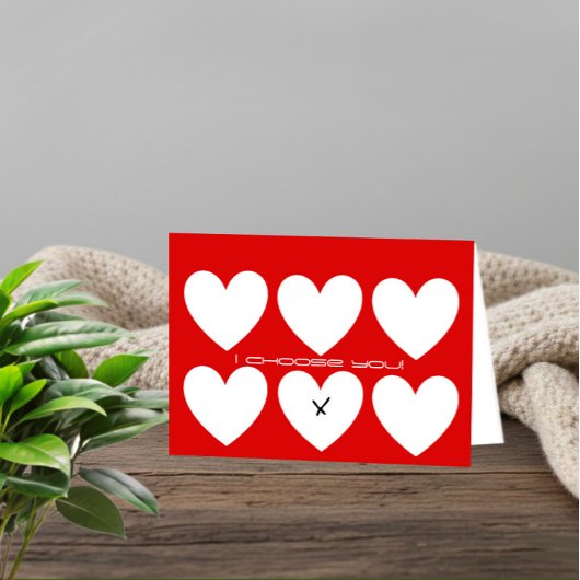 Carte de la Saint-Valentin minimaliste