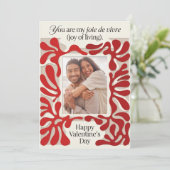Carte de la Saint-Valentin minimaliste (Debout devant)
