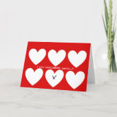 Carte de la Saint-Valentin minimaliste (Devant)