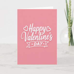 Carte de la Saint-Valentin Minimaliste pour le cœu
