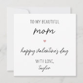 Carte de la Saint Valentin moderne et mignonne pou (Devant)