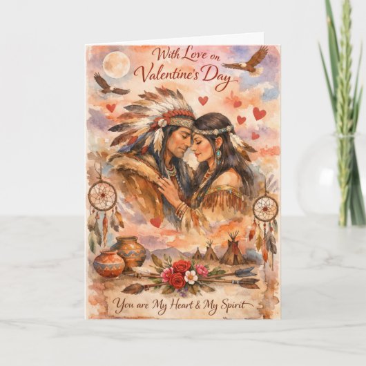 Carte de la Saint-Valentin Native Love (Devant)