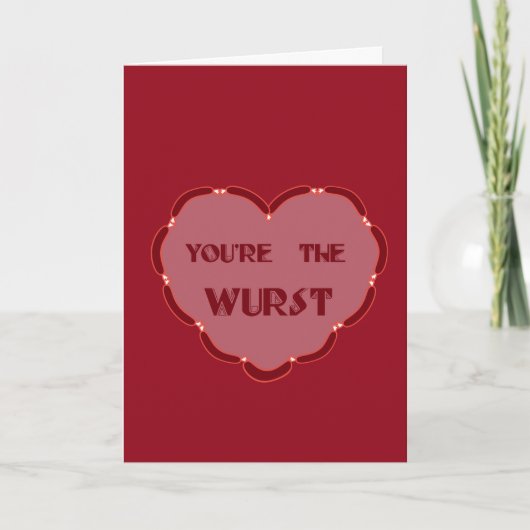 carte de la Saint-Valentin non conventionnelle tu (Devant)