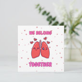 Carte de la Saint-Valentin Nous nous sommes aimés (Debout devant)