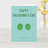 Carte de la Saint-Valentin Olive You More (Fleur jaune)