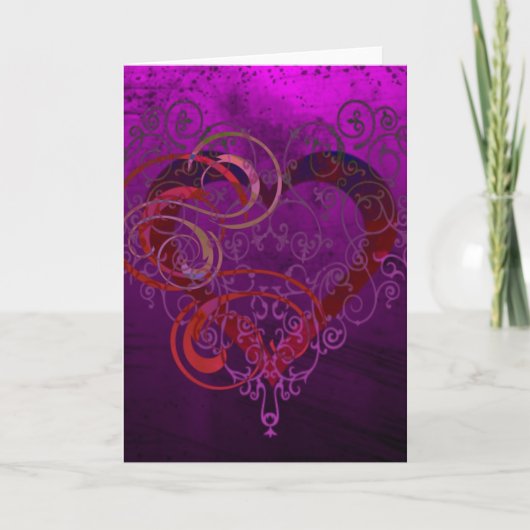 Carte de la Saint-Valentin ou d'anniversaire (Devant)