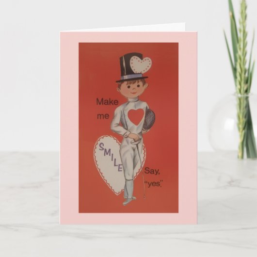 Carte de la Saint-Valentin ou de proposition de ma (Devant)