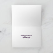 Carte de la Saint-Valentin pailletée drôle je te t (Intérieur)