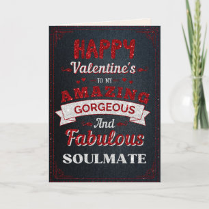 Carte de la Saint-Valentin Pailletée pour Mon Extr