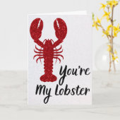 Carte de la Saint-Valentin pailletée 'Tu es mon ho (Fleur jaune)