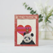 Carte de la Saint-Valentin PANDA & OWL (Debout devant)