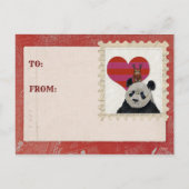 Carte de la Saint-Valentin PANDA & OWL (Dos)