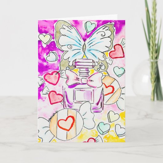 Carte de la Saint-Valentin papillon (Devant)