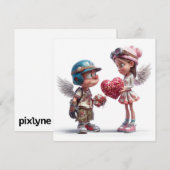Carte de la Saint-Valentin par Roombirth 2 Pixlyne (Devant / Derrière)