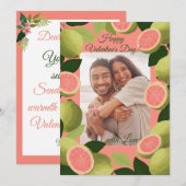 Carte de la Saint-Valentin Paradis Tropical (Devant / Derrière)