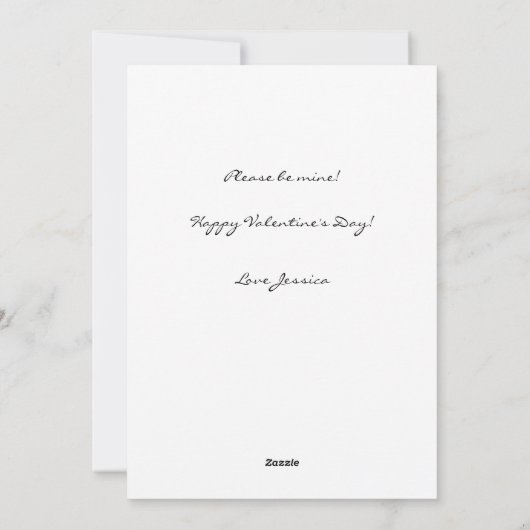 Carte de la Saint-Valentin Paresseux je t'aime tel (Dos)