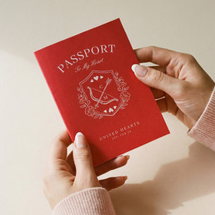 Carte de la Saint-Valentin Passeport pour mon cœur