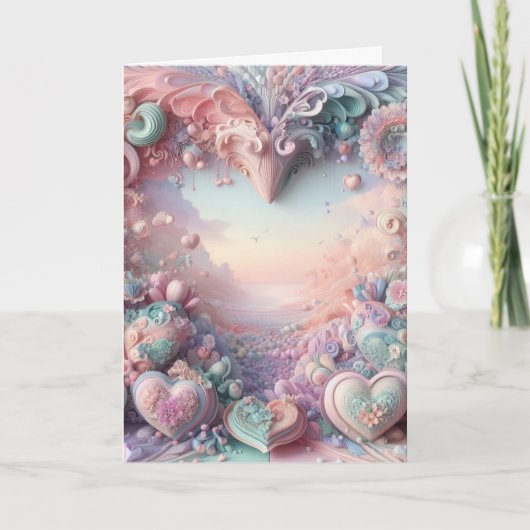 Carte de la Saint-Valentin Pastel Whimsy (Devant)