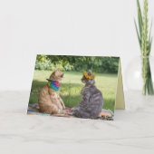 Carte de la Saint-Valentin Peace Cats (Dos)