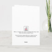 Carte de la Saint-Valentin personnalisable avec un (Dos)