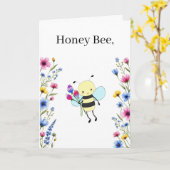 Carte de la Saint-Valentin personnalisable avec un (Fleur jaune)