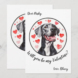 Carte de la Saint-Valentin personnalisable Grand D