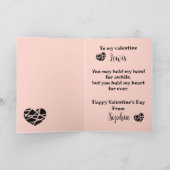 Carte de la Saint-Valentin personnalisable mignonn (Intérieur)