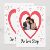 Carte de la Saint-Valentin personnalisable – Notre (Devant / Derrière)