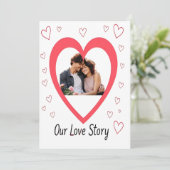 Carte de la Saint-Valentin personnalisable – Notre (Debout devant)