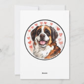 Carte de la Saint-Valentin personnalisable Saint-B (Dos)