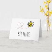 Carte de la Saint-Valentin personnalisée - Abeille (Fleur jaune)