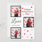 Carte de la Saint-Valentin personnalisée avec coll (Devant)