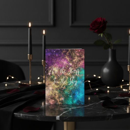 Carte de la Saint-Valentin personnalisée Étoiles c