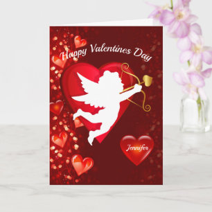 Carte de la Saint-Valentin Personnaliser Nom