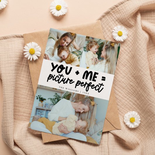 Carte de la Saint-Valentin Photo Parfaite Blanche