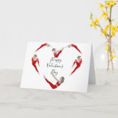 Carte de la Saint-Valentin Pilates (Fleur jaune)