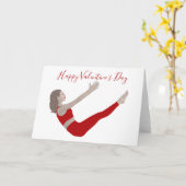 Carte de la Saint-Valentin Pilates (Fleur jaune)