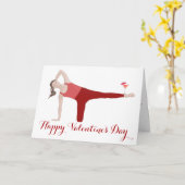 Carte de la Saint-Valentin Pilates (Fleur jaune)